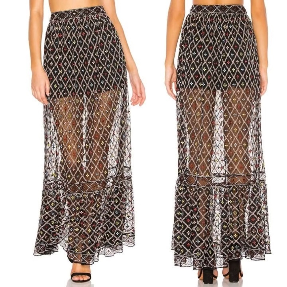 TULAROSA Lexi Skirt in Black – Size S
